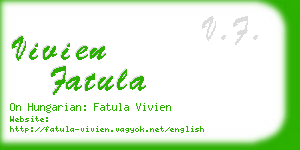 vivien fatula business card